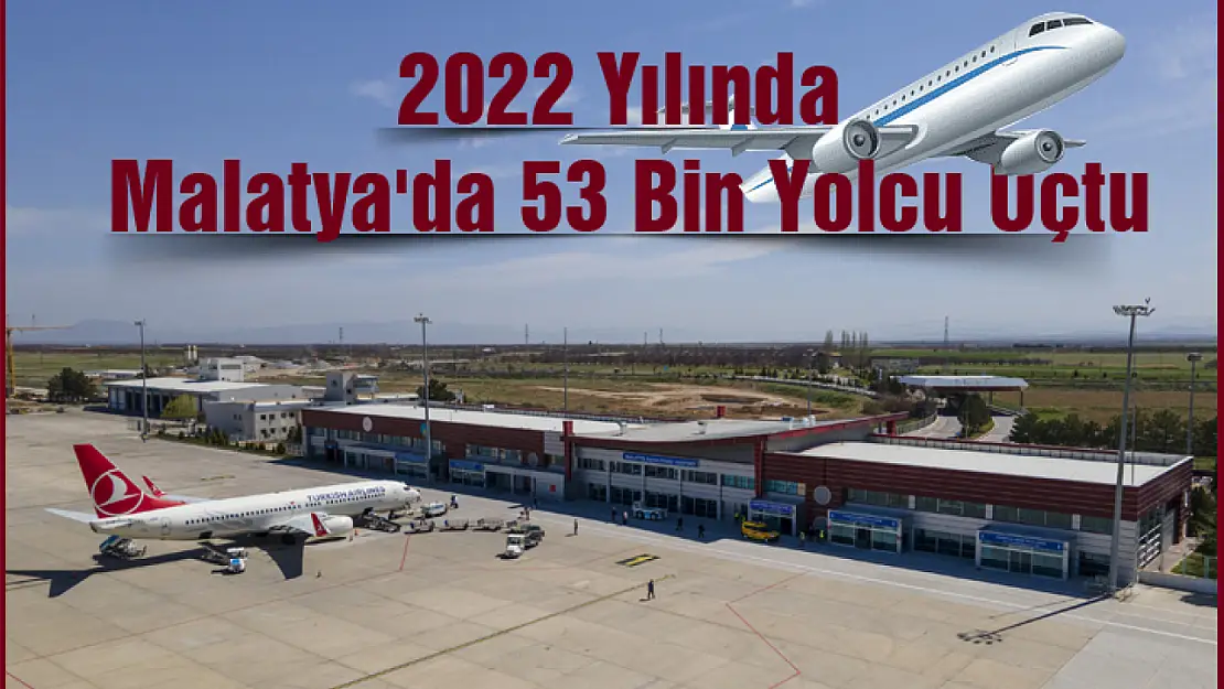 2022 Yılında Malatya'da 53 bin yolcu uçtu