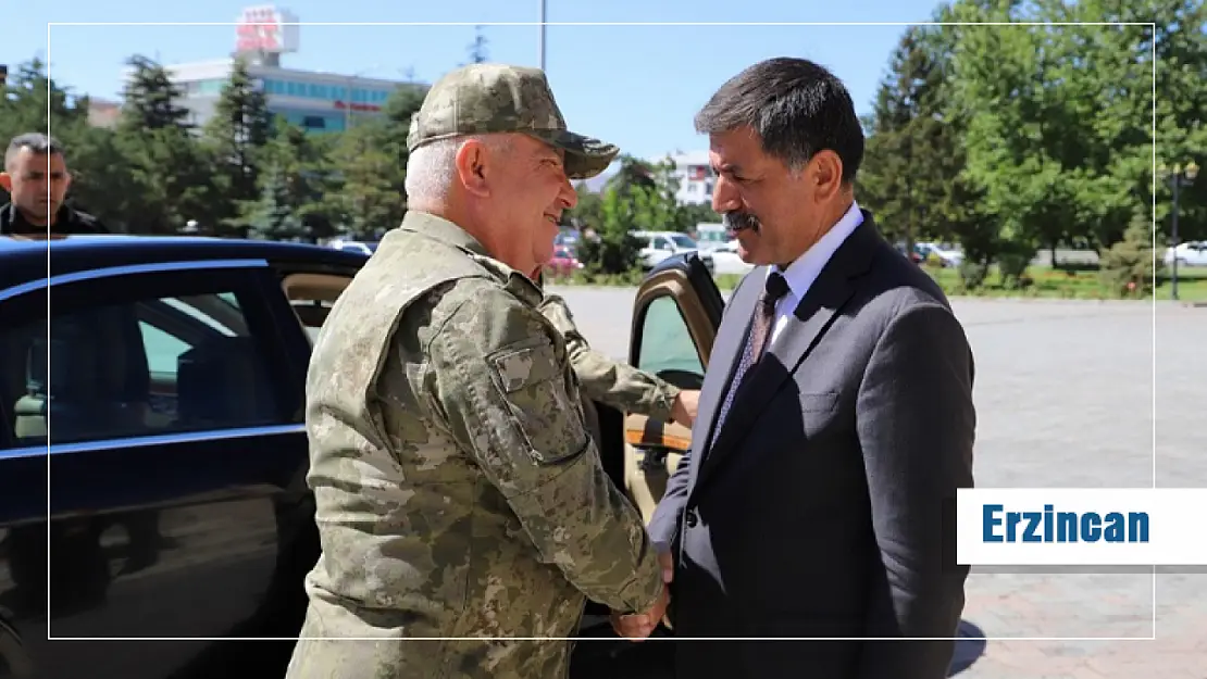 3. Ordu Komutanı Korgeneral Veli Tarakcı'dan Başkan Bekir Aksun'a ziyaret.