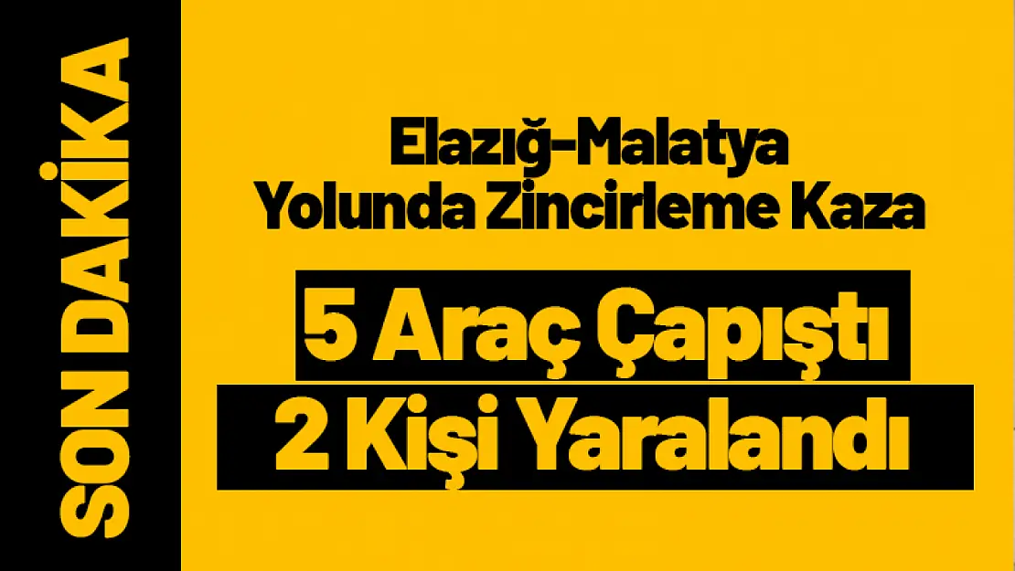 5 Aracın Karıştığı Zincirleme Kazada 2 Kişi Yaralandı