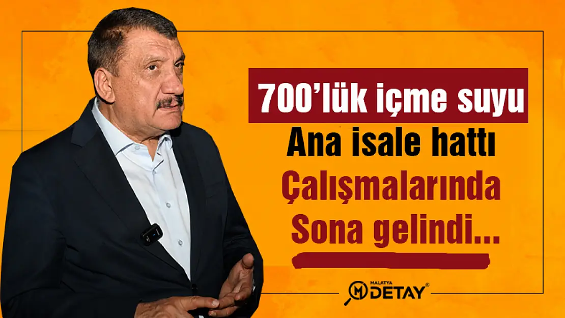 700'lük içme suyu ana isale hattı çalışmalarında sona gelindi