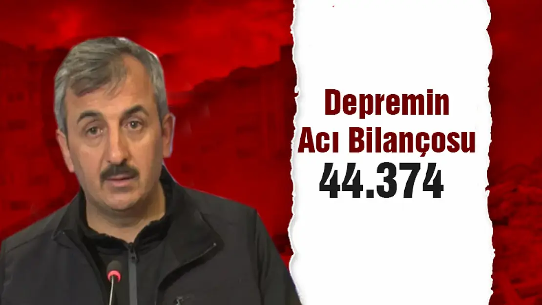 Acı Bilanço açıklandı: 44 bin 374