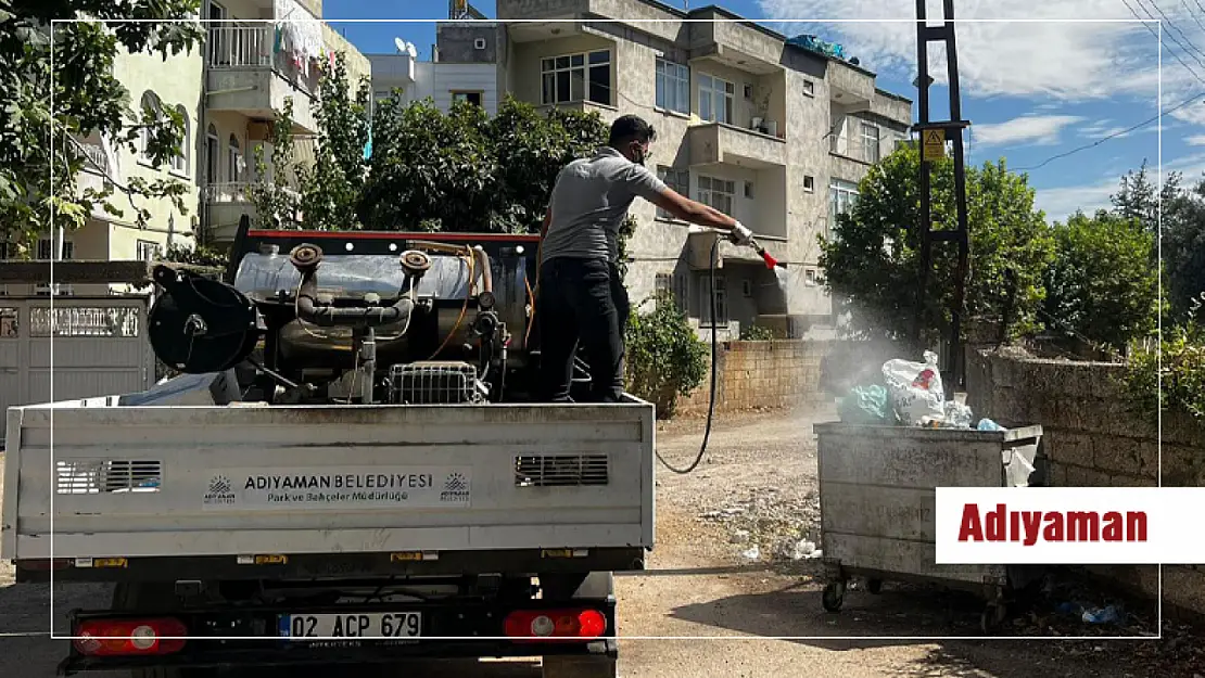 Adıyaman'da Haşerelere Karşı İlaçlama Çalışmaları Devam Ediyor