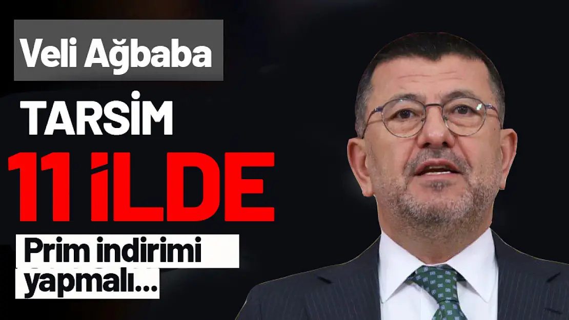 Ağbaba: TARSİM, 11 ilde prim indirimi yapmalı...