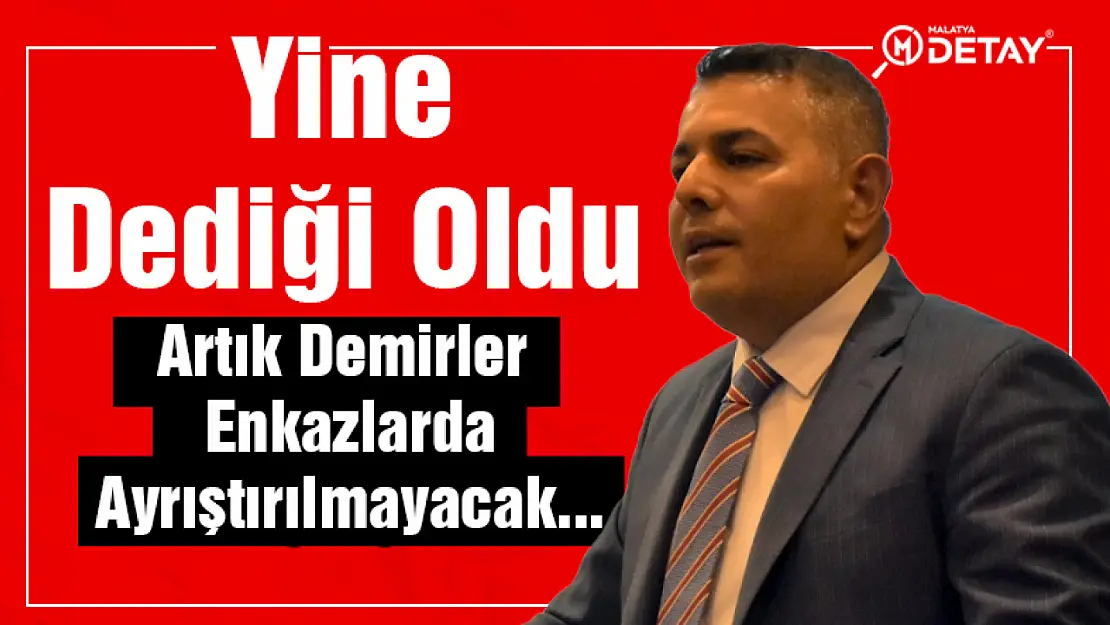 Artık Demirler Enkazlarda Ayrıştırılmayacak...