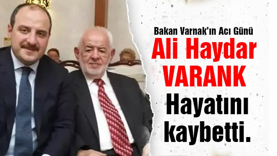 Bakan Varank'ın acı günü.