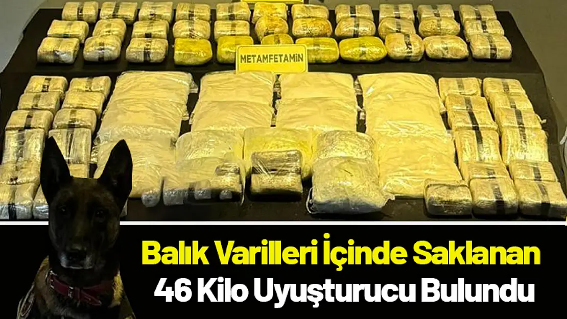 Balık Varilleri İçinde Saklanan 46 Kilo Uyuşturucu Bulundu