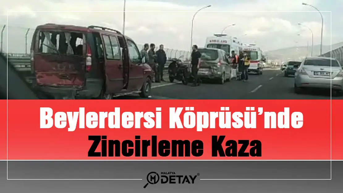 Beylerdersi Köprüsü'nde zincirleme kaza