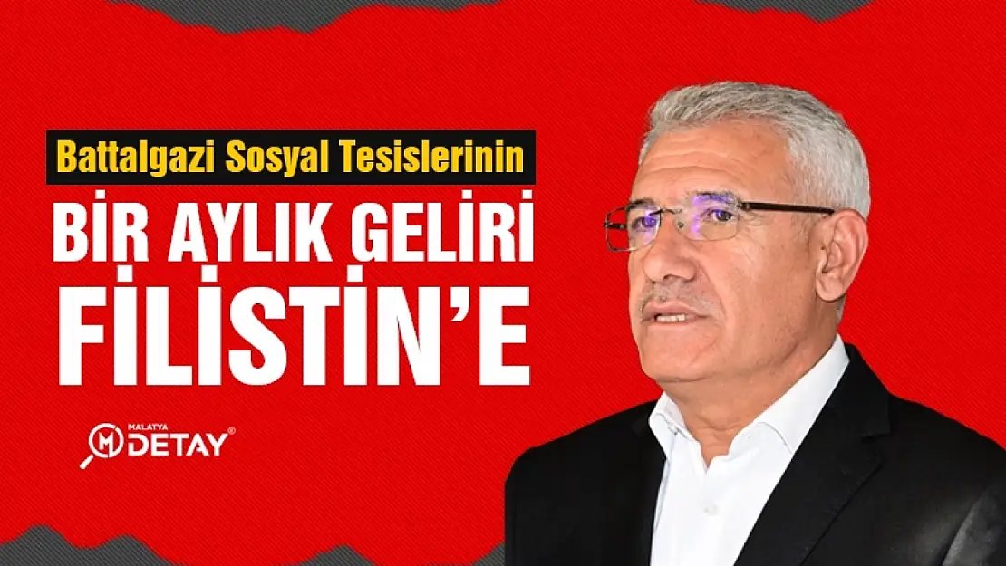 Bir aylık gelir Filistin'e