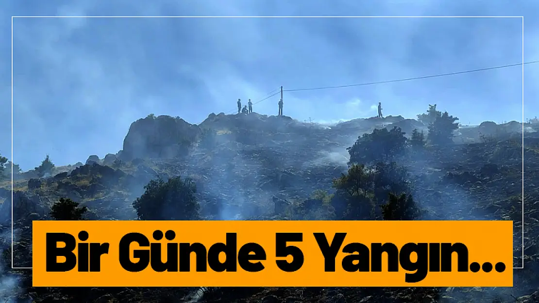 Bir Günde 5 Yangın...