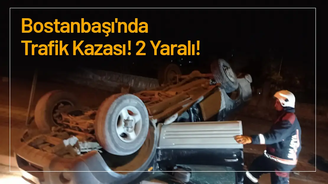 Bostanbaşı'nda Trafik Kazası! 2 Yaralı!