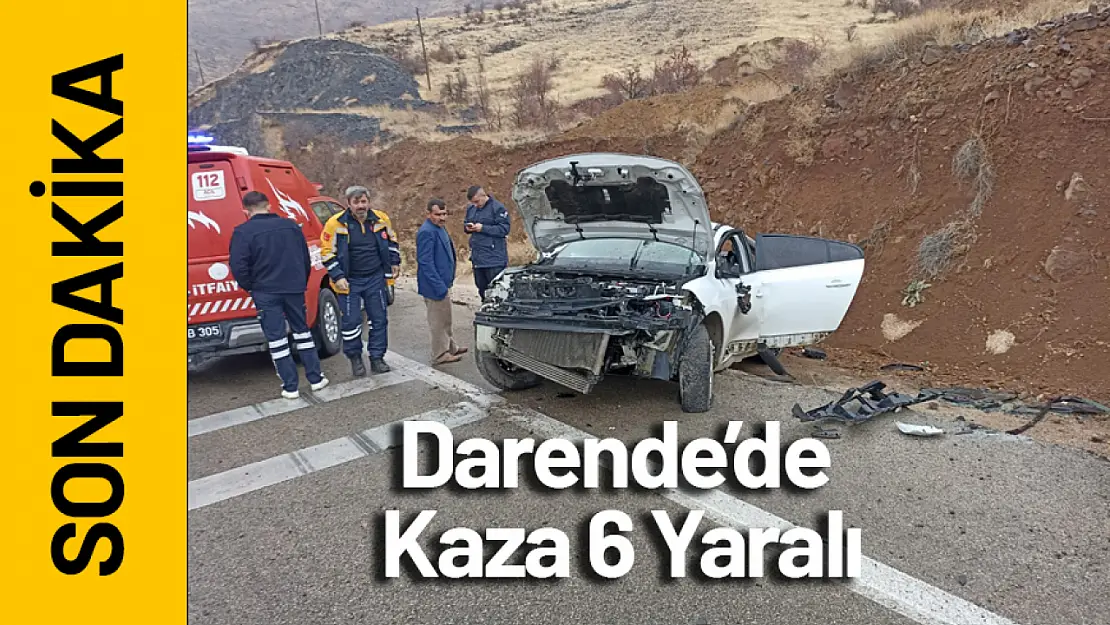 Darende'de Kaza 6 Yaralı