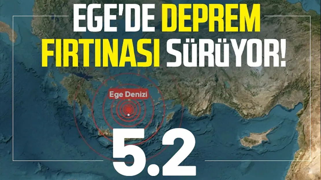 Ege'de Sismik Hareketlilik Devam Ediyor! 5.2