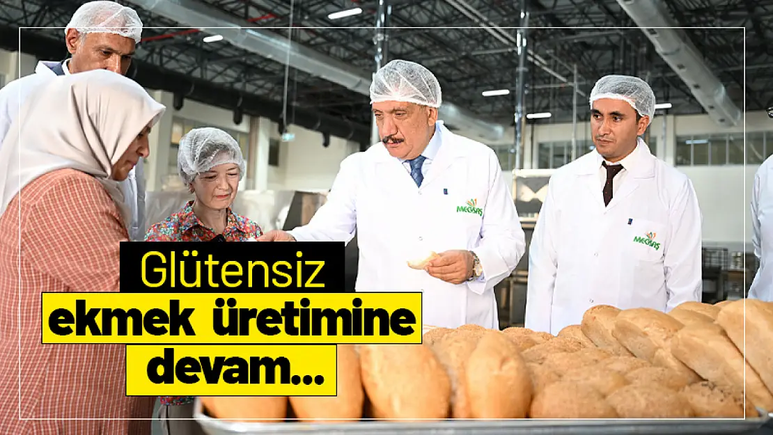 Glütensiz ekmek üretimine devam...