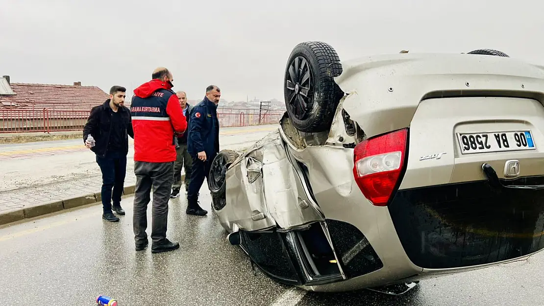 Güney kuşak yolunda Kaza 1 Yaralı  İlk Müdahale Katipoğlu'ndan..