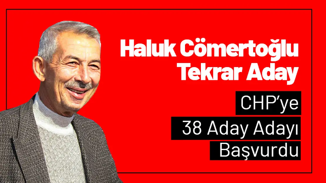 Haluk Cömertoğlu Tekrar Aday...