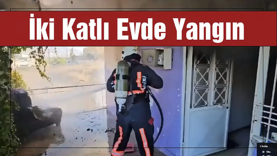 İki Katlı Evde Yangın...