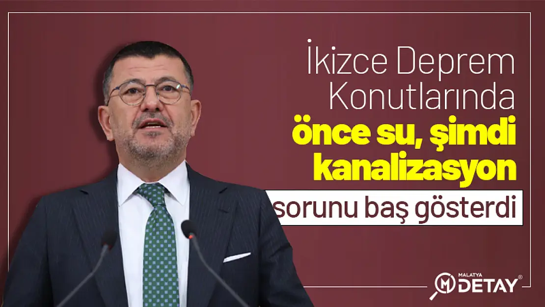 İkizce Deprem Konutlarının önce su şimdi kanalizasyon sorunu baş gösterdi...