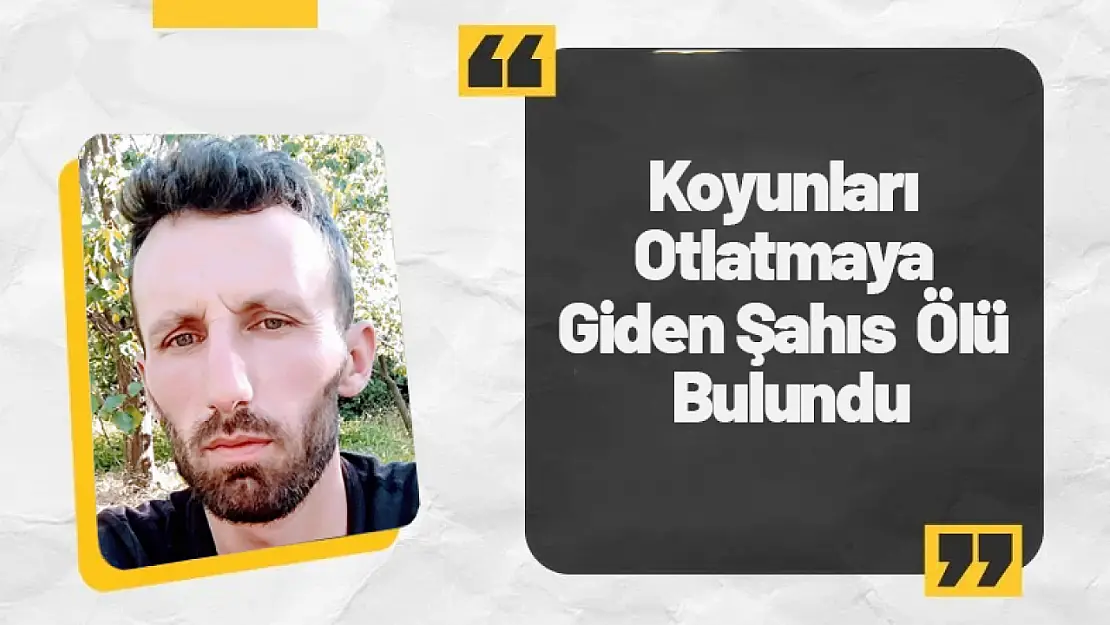 Koyun Otlatmaya Giden Şahıs Ölü Bulundu