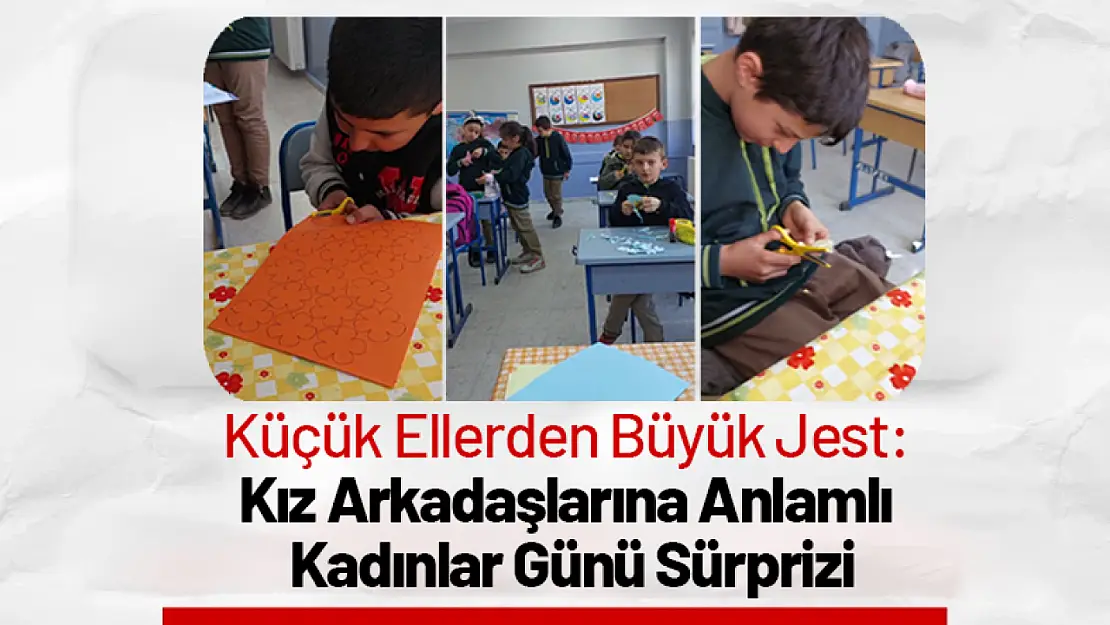 Küçük Ellerden Büyük Jest: Erkek Öğrencilerden Kız Arkadaşlarına Çiçek