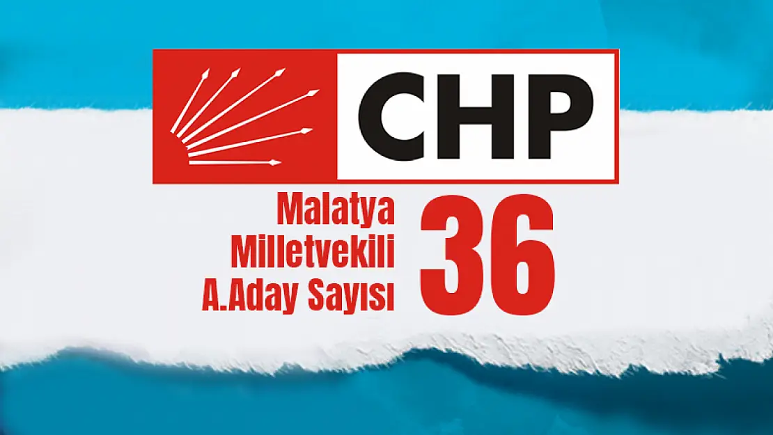 Malatya'da CHP'ye 36 Başvuru