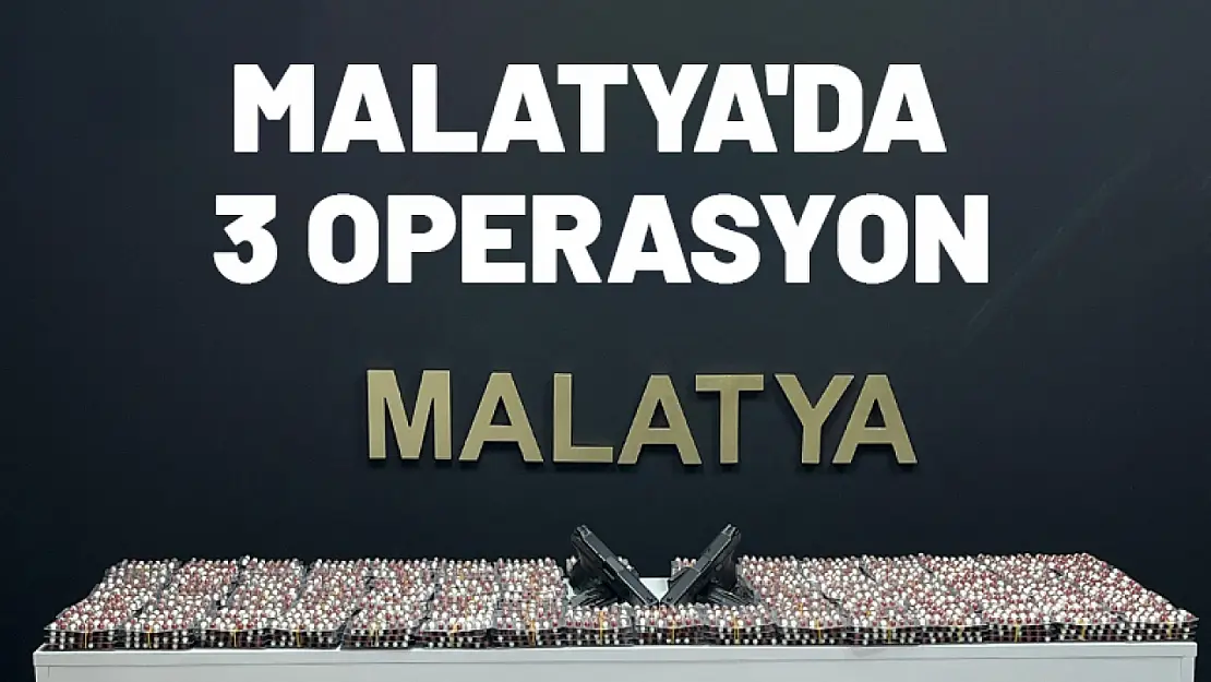 Malatya'da 3 Operasyon, 5 Şüpheli ve Yüzlerce Kaçak Ürün Ele Geçirildi!