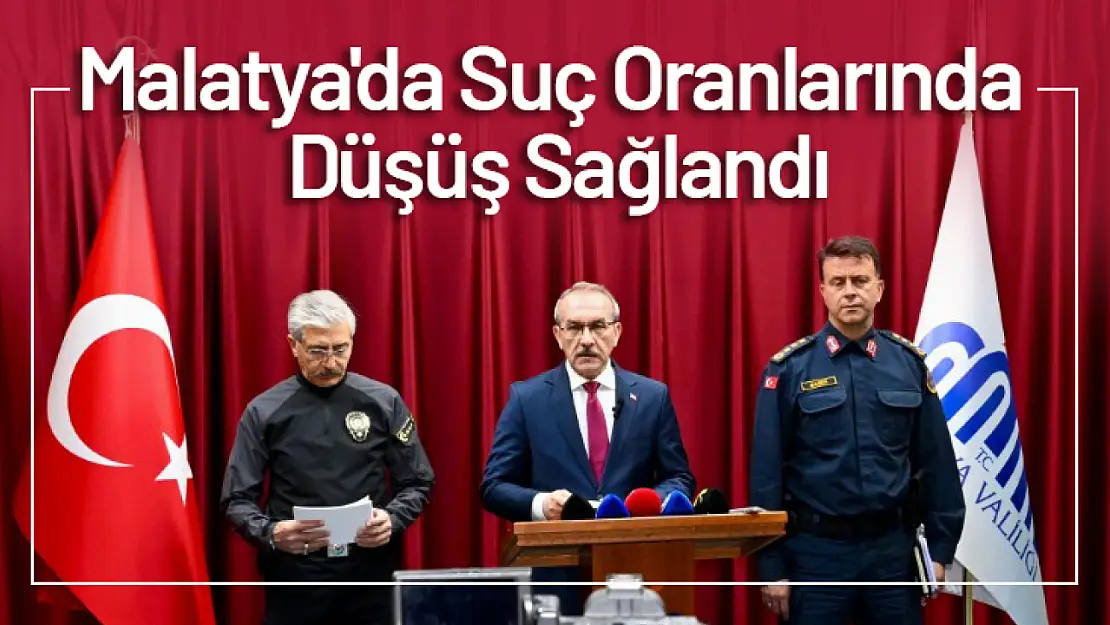 Malatya'da Ekim Ayı Güvenlik Raporu: Suç Oranlarında Düşüş Sağlandı