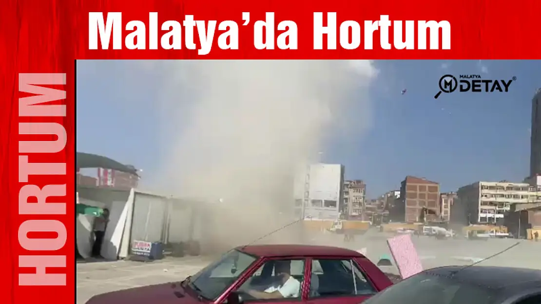 Malatya'da Fırtına Etkisiyle Hortum Oluştu...