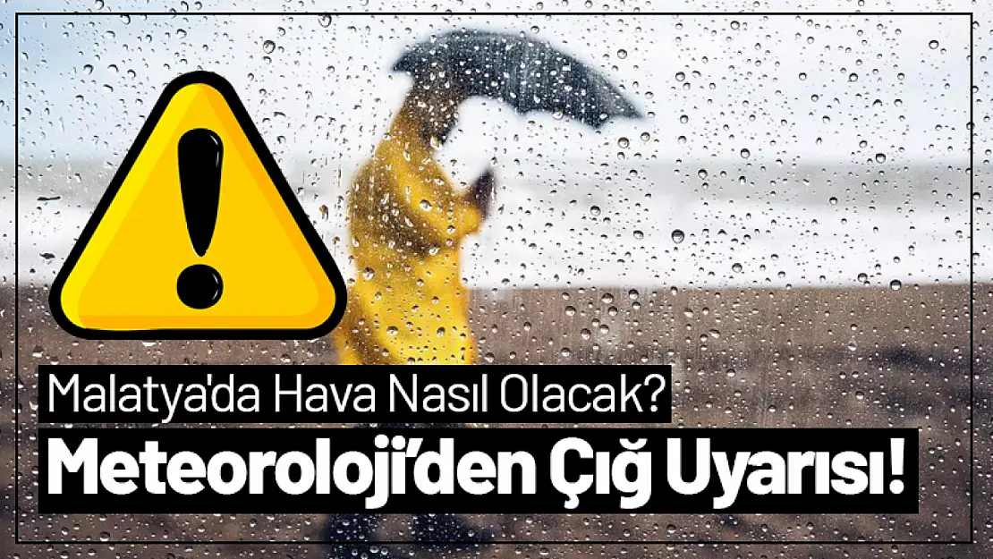 Malatya'da Hava Nasıl Olacak? Meteoroloji'den Çığ Uyarısı!