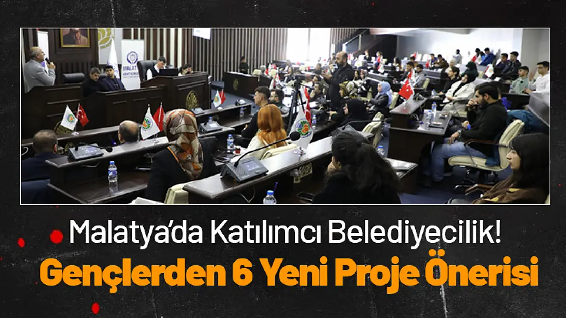 Malatya'da Katılımcı Belediyecilik! Gençlerden 6 Yeni Proje Önerisi