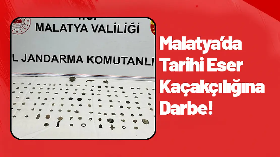 Malatya'da Tarihi Eser Kaçakçılığına Darbe!