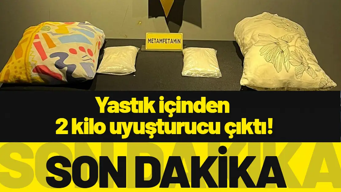 Malatya'da Yastık İçinden 2 Kilo Uyuşturucu Çıktı!