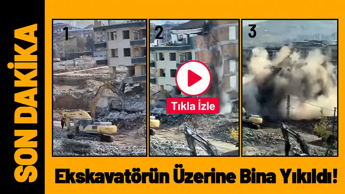 Malatya'da Yıkımlar Devam Ediyor: 'Ekskavatörün Üzerine Bina Yıkıldı'