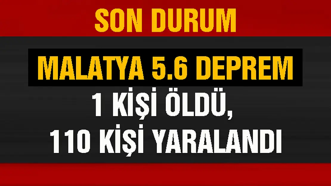 Malatya Depreminde Son Durum