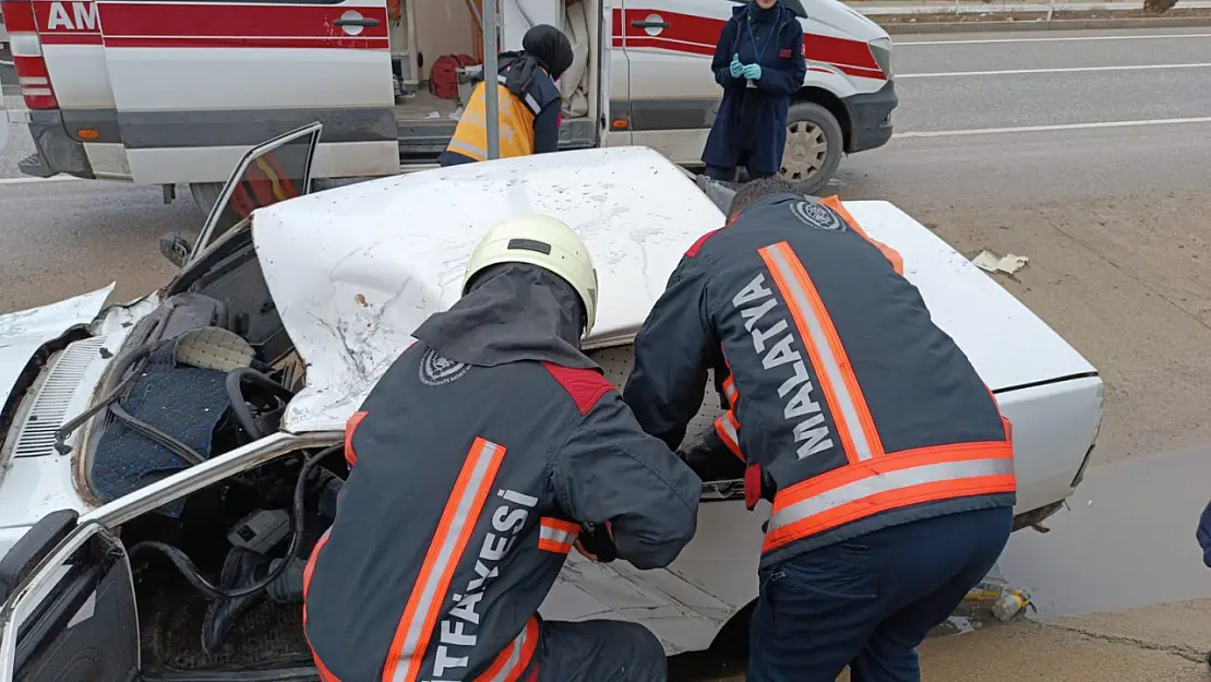 Malatya Sivas Yolunda Kaza: 1 Yaralı