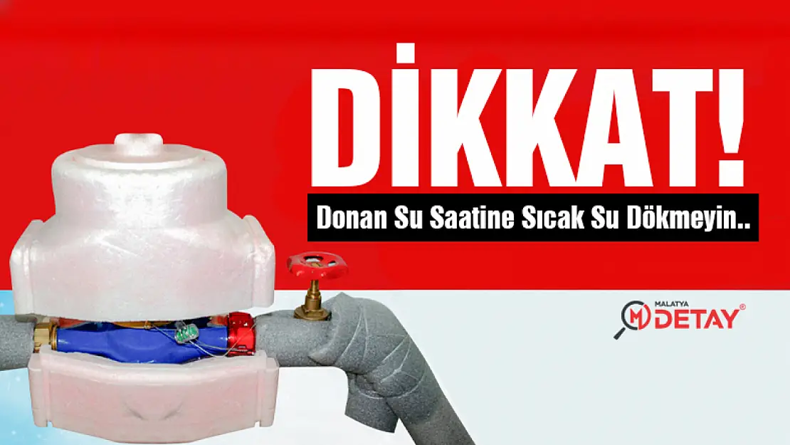 MASKİ: Donan Su Saatine Sıcak Su Dökmeyin..