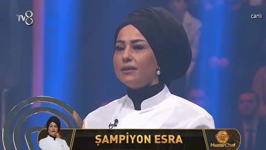 MasterChef 2023 Şampiyonu Esra Oldu.