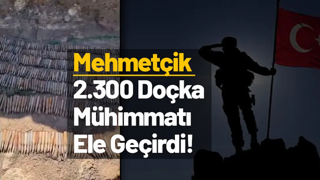 Mehmetçik 2.300 Doçka Mühimmatı Ele Geçirdi!