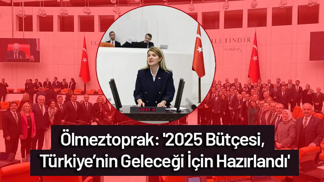 Ölmeztoprak: '2025 Bütçesi, Türkiye'nin Geleceği İçin Hazırlandı'