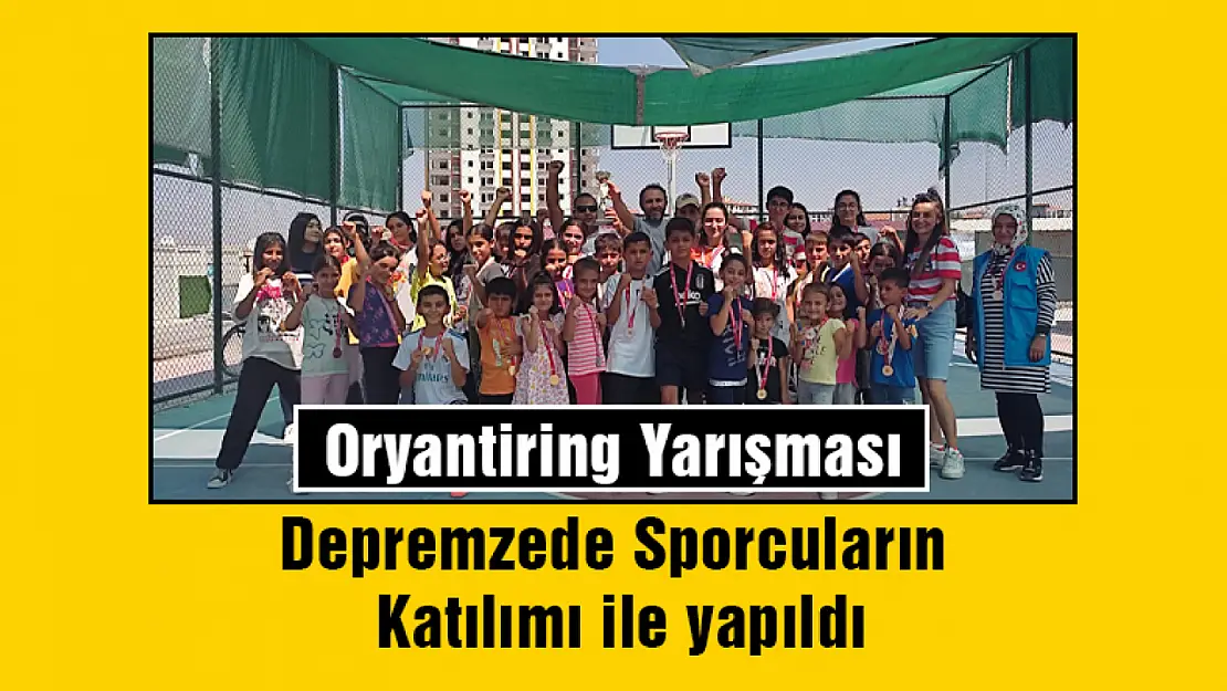 Oryantiring Yarışması  Depremzede Sporcuların  Katılımı ile yapıldı