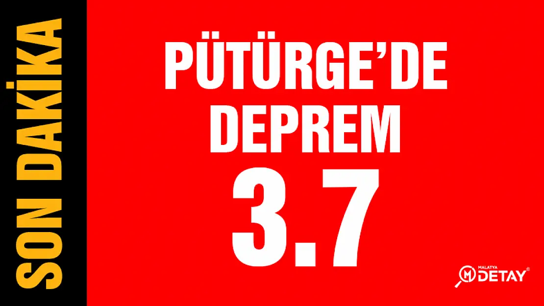 Pütürge 3.7 Şiddetinde Sallandı...