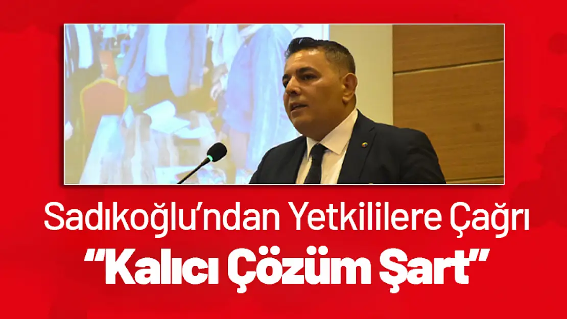 Sadıkoğlu'ndan Yetkililere Çağrı: Kalıcı Çözüm Şart!