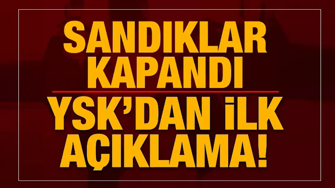 Sandıklar kapandı