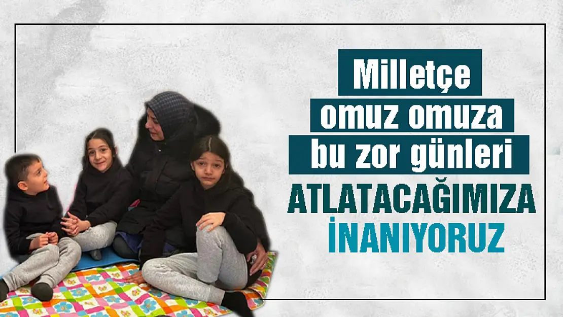 Sarıtaç: Milletçe omuz omuza bu zor günleri atlatacağımıza inanıyoruz