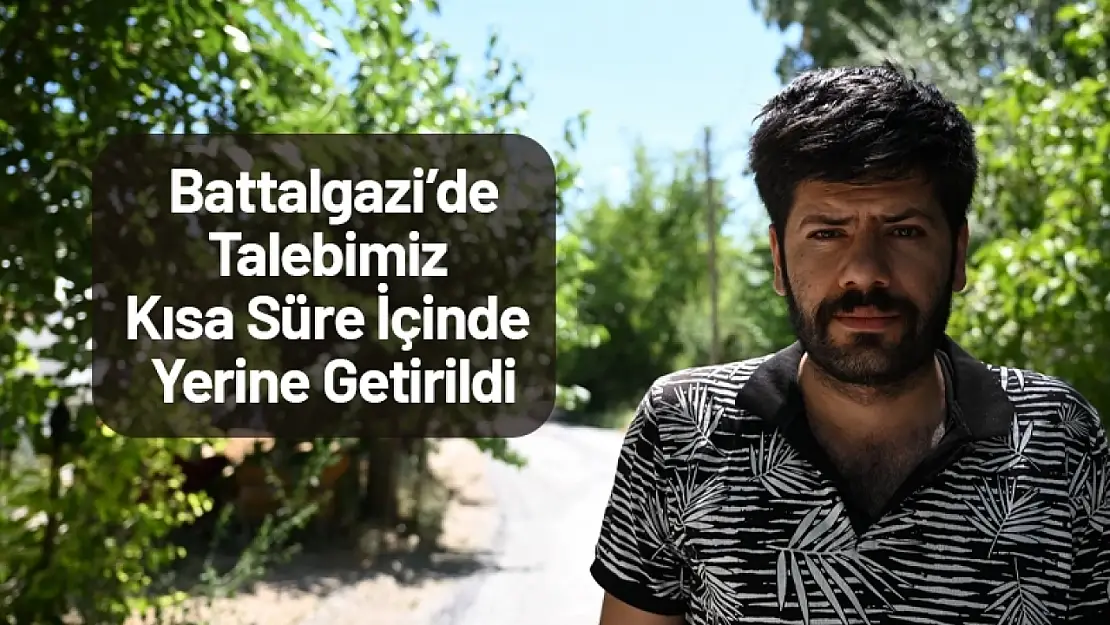 Talebimiz Kısa Süre İçinde Yerine Getirildi