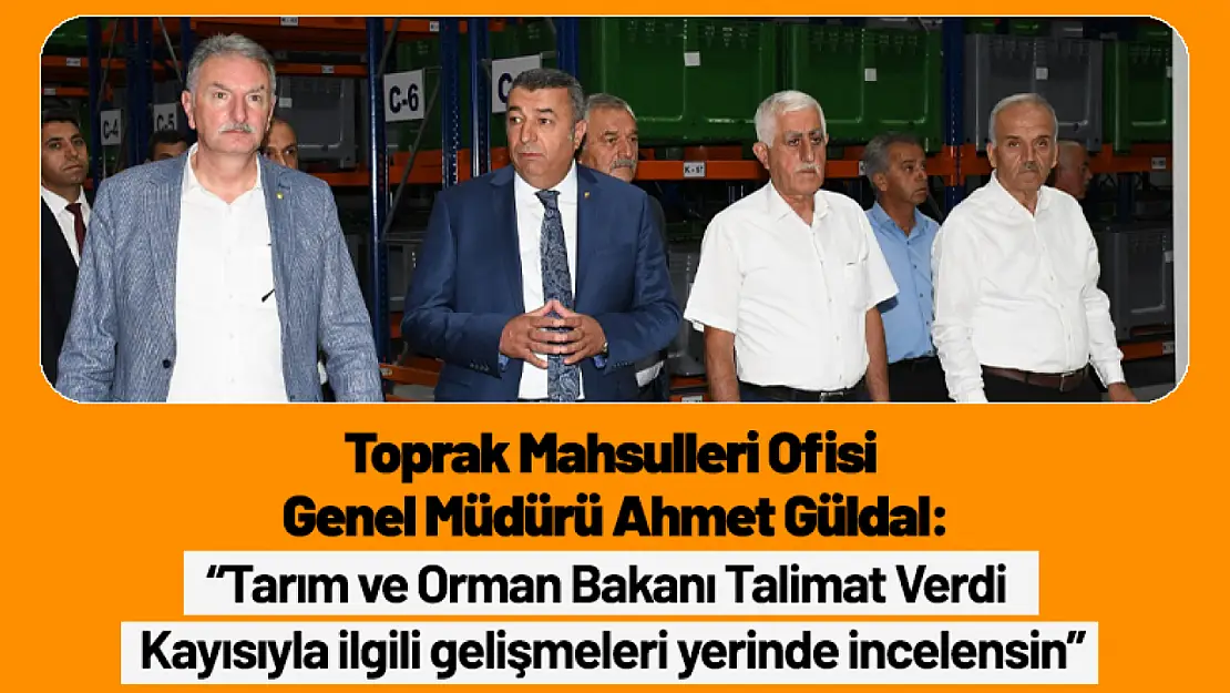 Tarım ve Orman Bakanı Talimat Verdi 'Kayısıyla ilgili gelişmeleri yerinde incelensin'