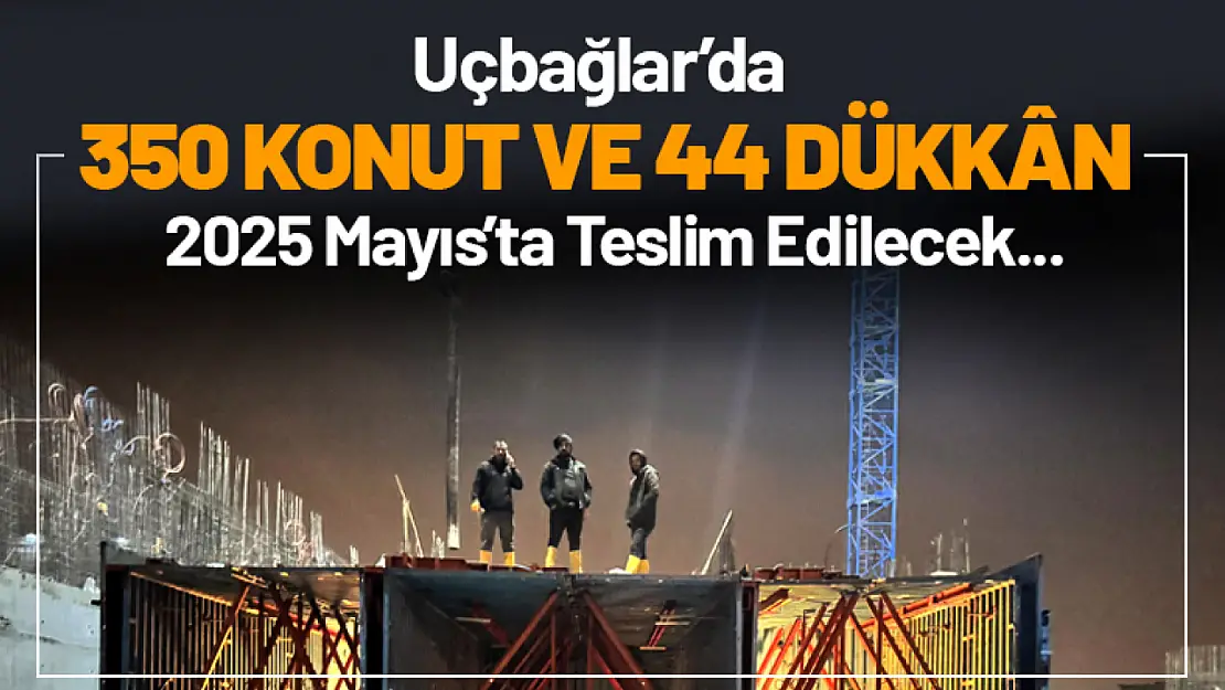 Uçbağlar'da  350 konut ve 44 dükkân 2025 Mayıs'ta Teslim Edilecek...