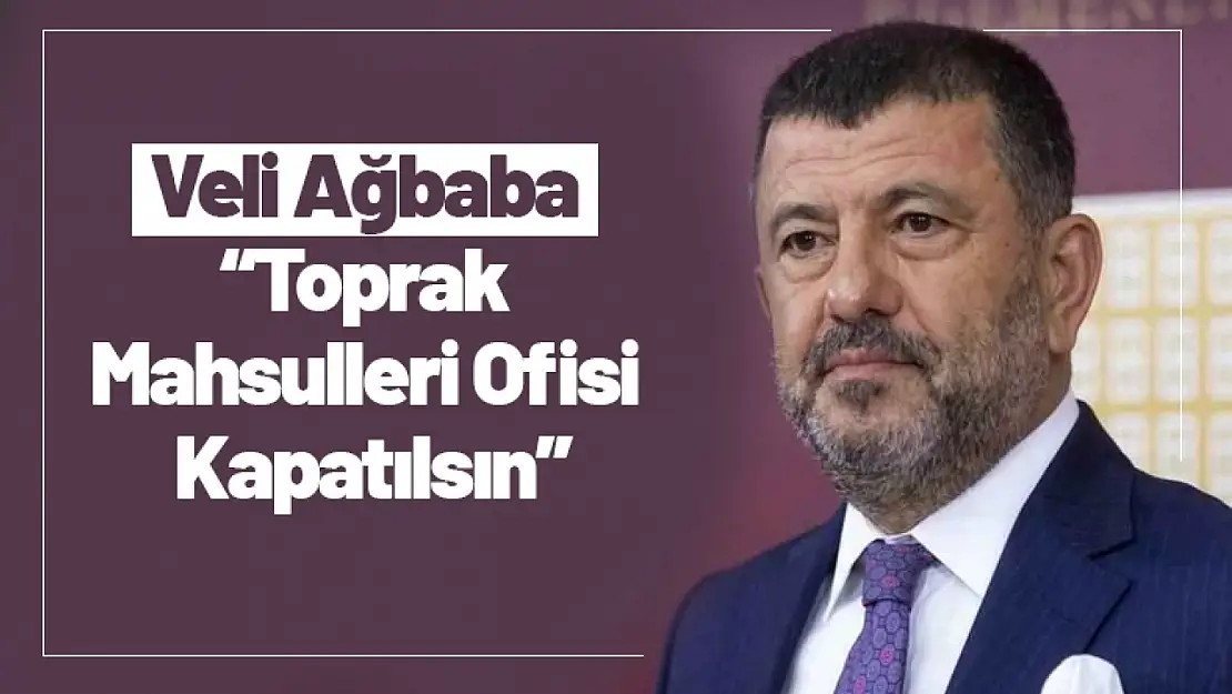 Veli Ağbaba 'Toprak Mahsulleri Ofisi Kapatılsın'