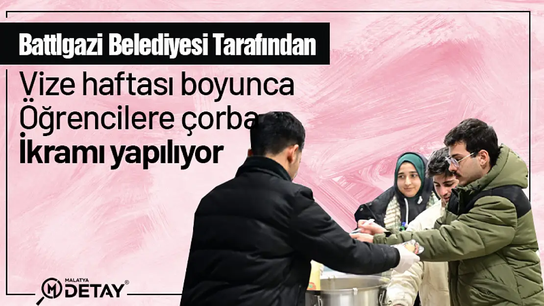 Vize haftası boyunca öğrencilere çorba ikramı yapılıyor...