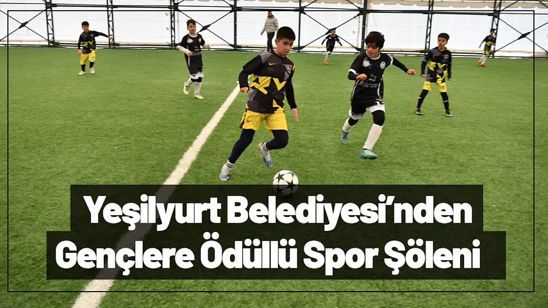 Yeşilyurt Belediyesi'nden Minik Sporculara Ödüllü Sömestr Futbol Turnuvası