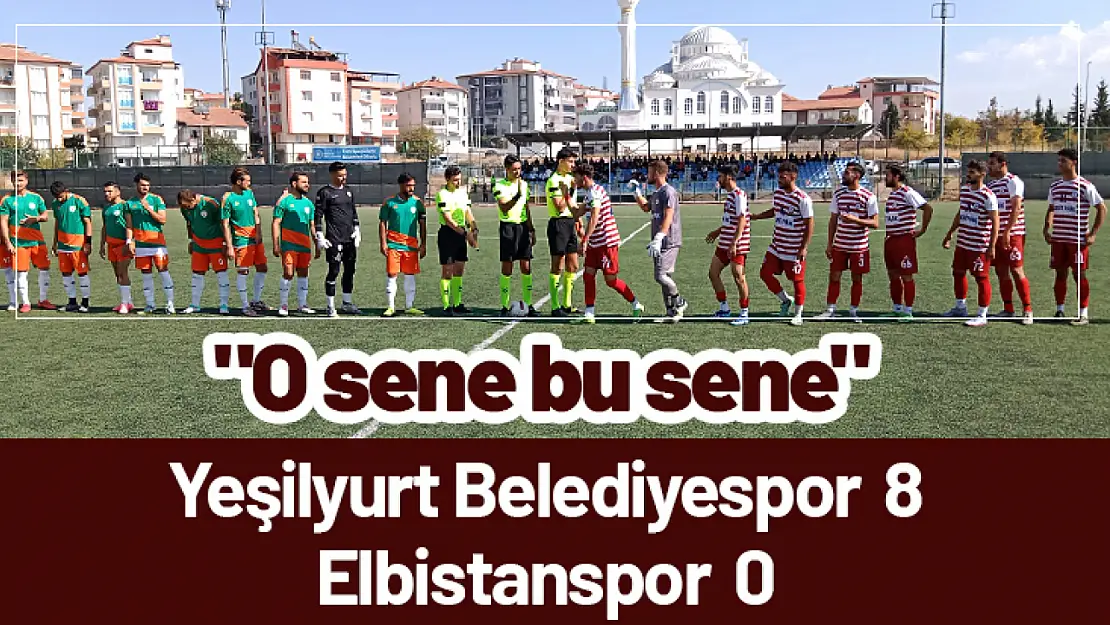 Yeşilyurt Belediyespor, Elbistanspor'u 8-0 Mağlup Ederek Liderliğe Yükseldi